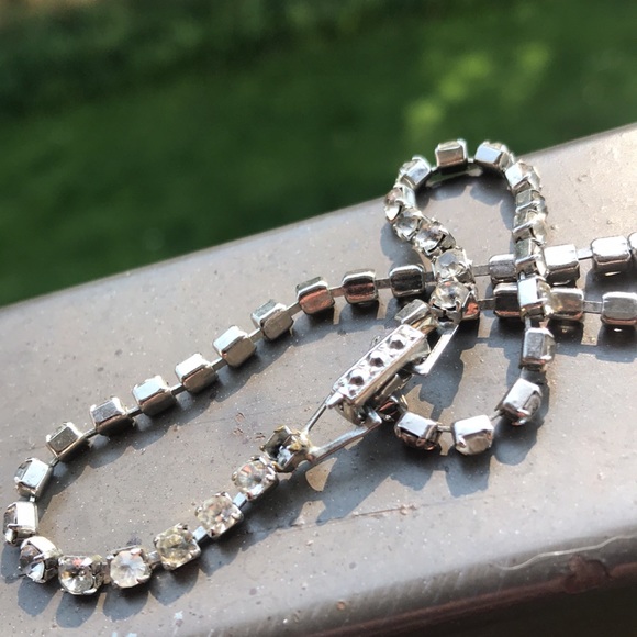 Vintage Rhinestone Short Necklace Beautiful - Picture 14 of 15